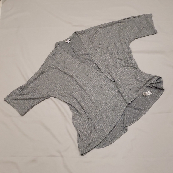 LuLaRoe Sweaters - LuLaRoe Heathered Knit Cardigan Blue Grey Women's Large L